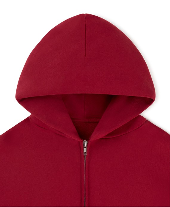 450 GSM 'Dark Red' Zipper