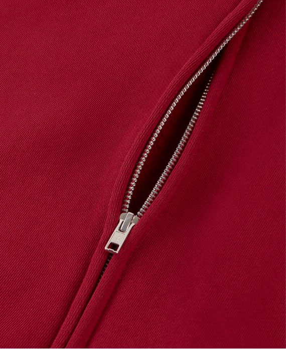 450 GSM 'Dark Red' Zipper