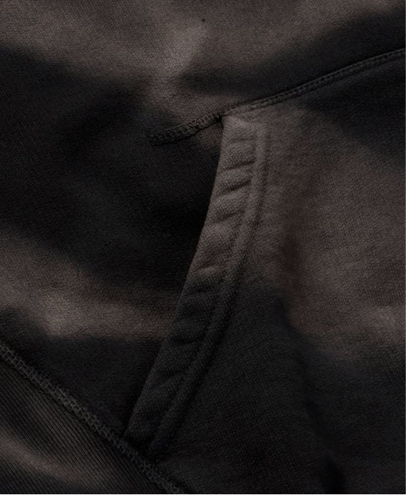 700 GSM 'Sun-Faded Black' Hoodie