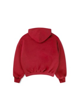 1000 GSM 'Dark Red' Double Hoodie