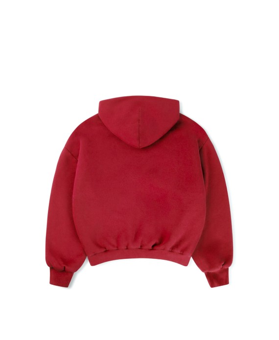 1000 GSM 'Dark Red' Double Hoodie
