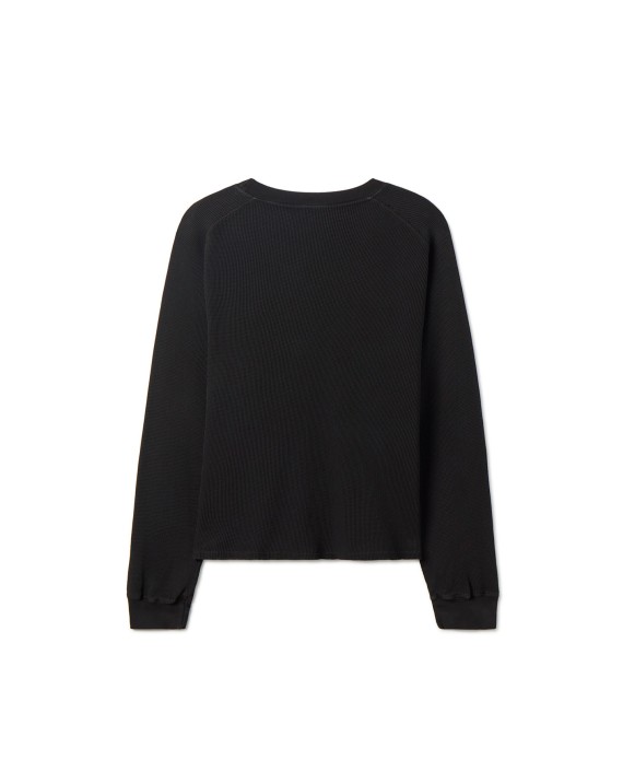 350 GSM 'Jet Black' Thermal Longsleeve