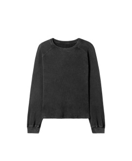350 GSM 'Vintage Black' Thermal Longsleeve