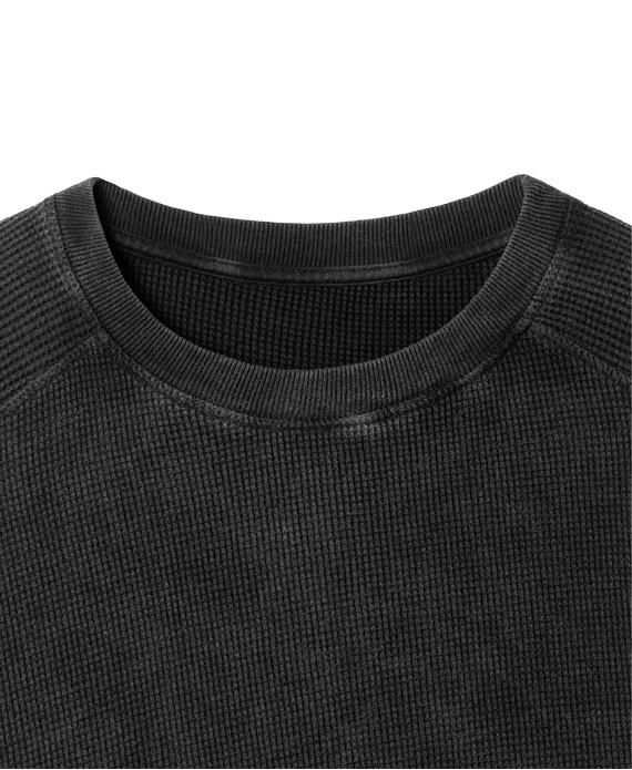 350 GSM 'Vintage Black' Thermal Longsleeve