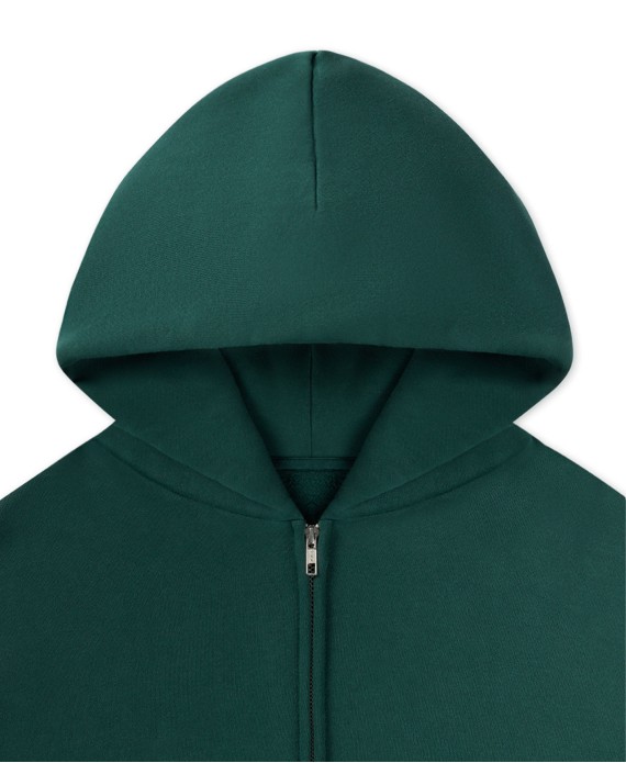 450 GSM 'British Racing Green' Zipper