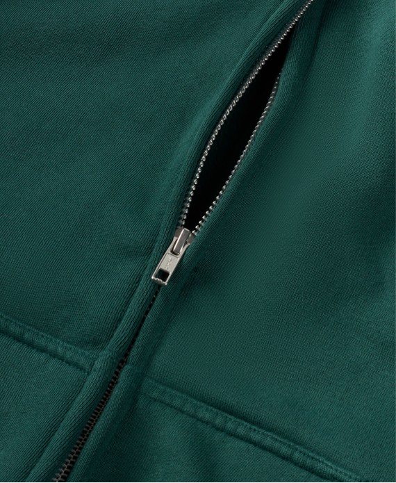 450 GSM 'British Racing Green' Zipper