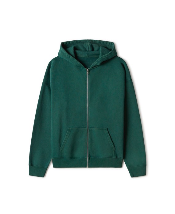 600 GSM 'British Racing Green' Zipper