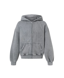 450 GSM ‘Vintage Gray’ Zipper
