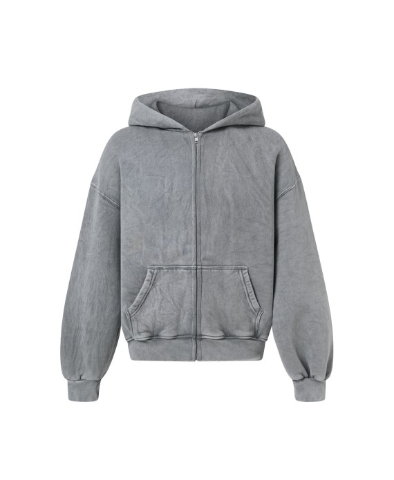 450 GSM ‘Vintage Gray’ Zipper