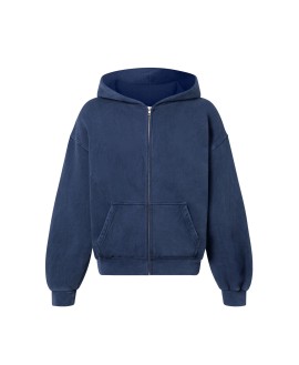 450 GSM ‘Vintage Navy Blue’ Zipper