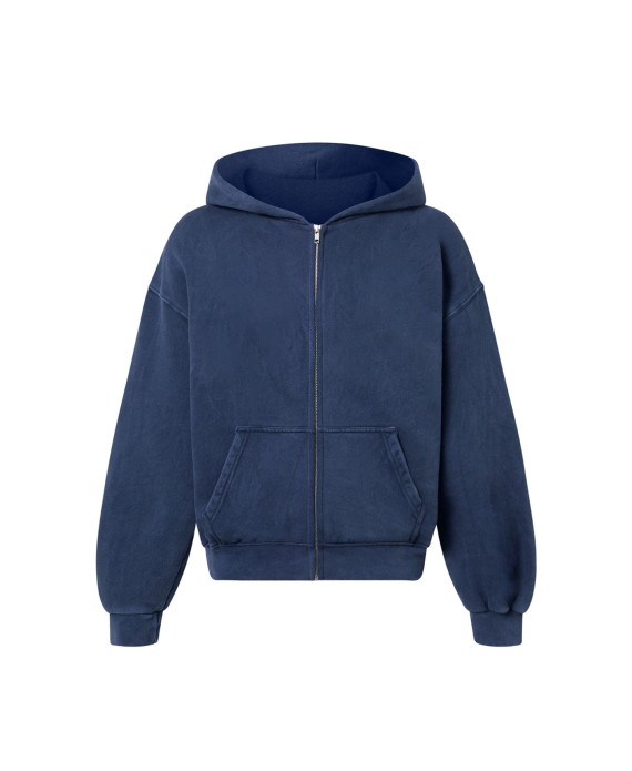 450 GSM ‘Vintage Navy Blue’ Zipper