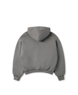 1000 GSM 'Mud Gray' Double Hoodie