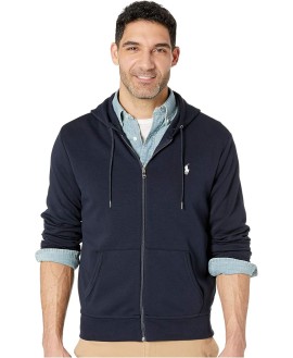 Men's Double-Knit Full-Zip Hoodie, XL, Aviator Navy
