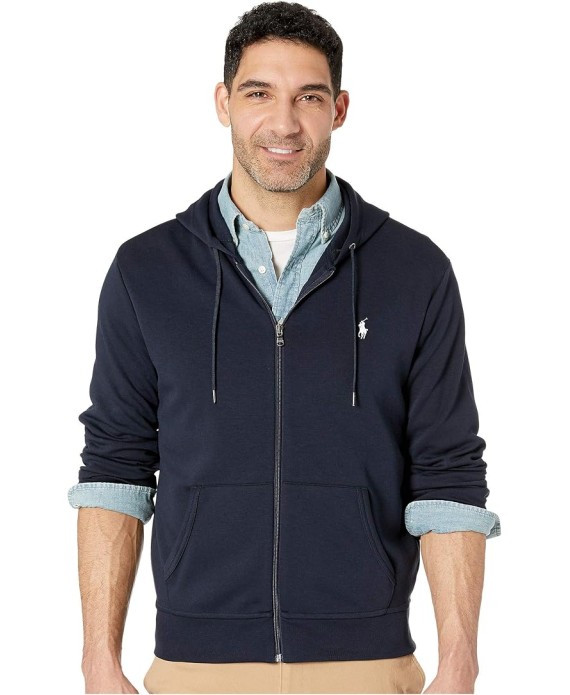 Men's Double-Knit Full-Zip Hoodie, XL, Aviator Navy