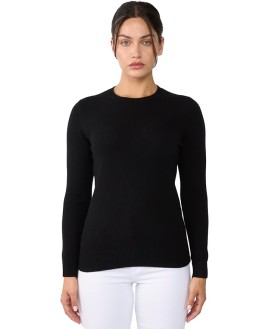 Womens 3-ply Cashmere Crewneck Sweater | Winter Cozy Cashmere Sweaters for Women