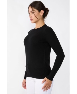 Womens 3-ply Cashmere Crewneck Sweater | Winter Cozy Cashmere Sweaters for Women