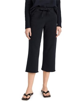 Women's Cropped Wide Leg Sweatpants