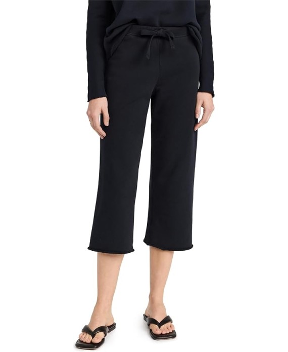 Women's Cropped Wide Leg Sweatpants