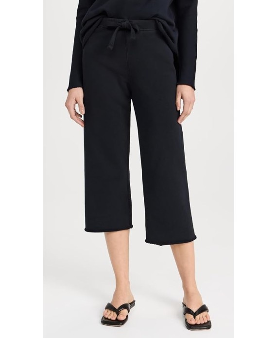 Women's Cropped Wide Leg Sweatpants