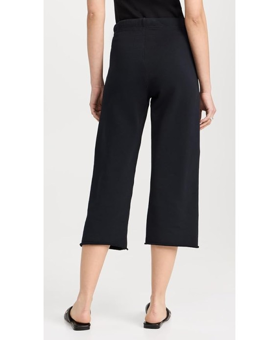 Women's Cropped Wide Leg Sweatpants