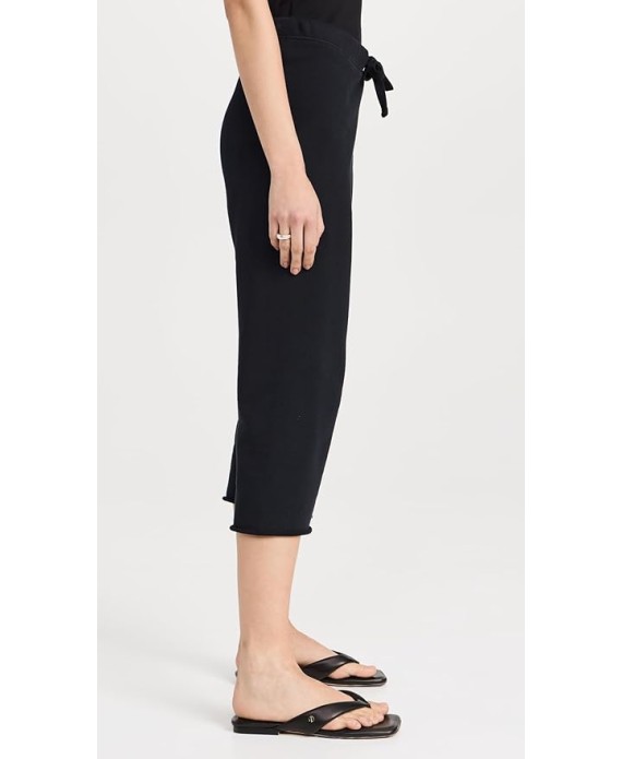 Women's Cropped Wide Leg Sweatpants