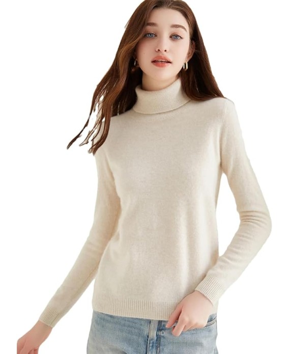 Ladies Sweater Cashmere Sweater Women Wool Turtleneck Knitwears Long Sleeve Pullovers Jumpers