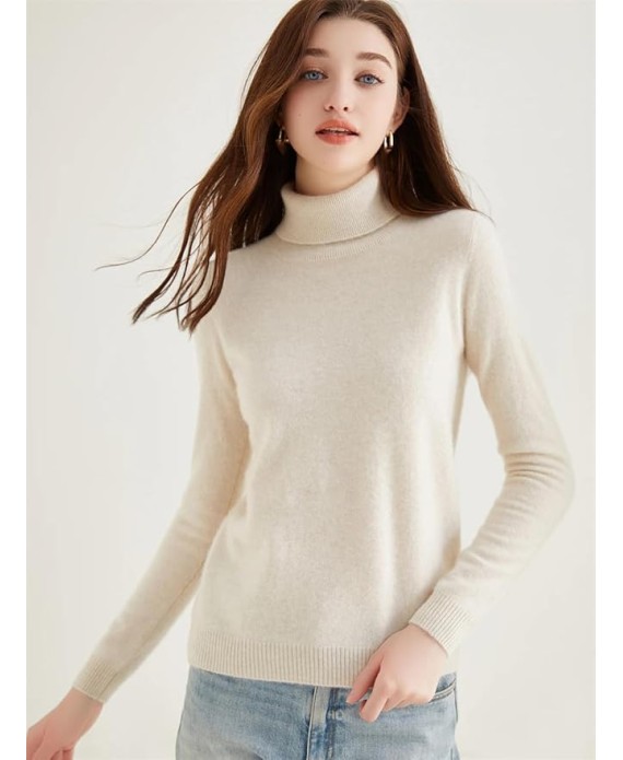 Ladies Sweater Cashmere Sweater Women Wool Turtleneck Knitwears Long Sleeve Pullovers Jumpers