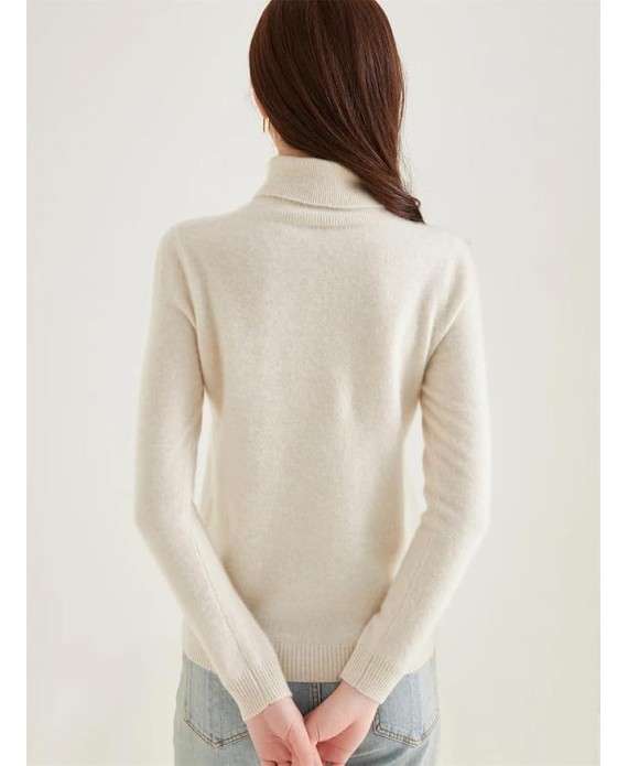 Ladies Sweater Cashmere Sweater Women Wool Turtleneck Knitwears Long Sleeve Pullovers Jumpers