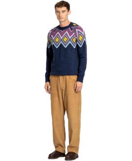 Far Afield Miyuki Knit Crew Neck Raglan Sleeve Men's Knitwear Sweater