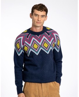Far Afield Miyuki Knit Crew Neck Raglan Sleeve Men's Knitwear Sweater