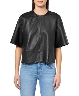 Women's Renai Short Sleeve Leather T-Shirt
