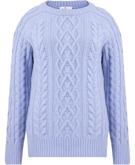 Hair Braided Crew Neck Unisex Knitwear Sweater