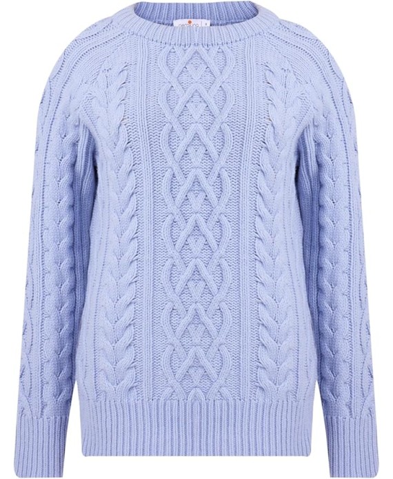Hair Braided Crew Neck Unisex Knitwear Sweater