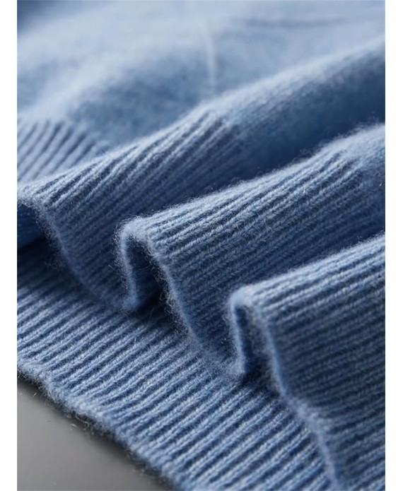 Men's Half Neck Long Sleeve Sweater Thick Mock Neck Pullover Knitwear Casual Soft Warm Sweater