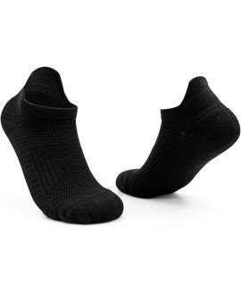 Ankle Athletic Running Socks Cushioned Breathable Low Cut Sports Tab Socks for Men and Women (100 Pairs)
