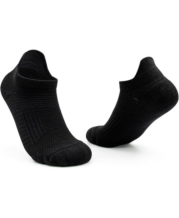 Ankle Athletic Running Socks Cushioned Breathable Low Cut Sports Tab Socks for Men and Women (100 Pairs)