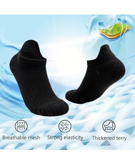 Ankle Athletic Running Socks Cushioned Breathable Low Cut Sports Tab Socks for Men and Women (100 Pairs)