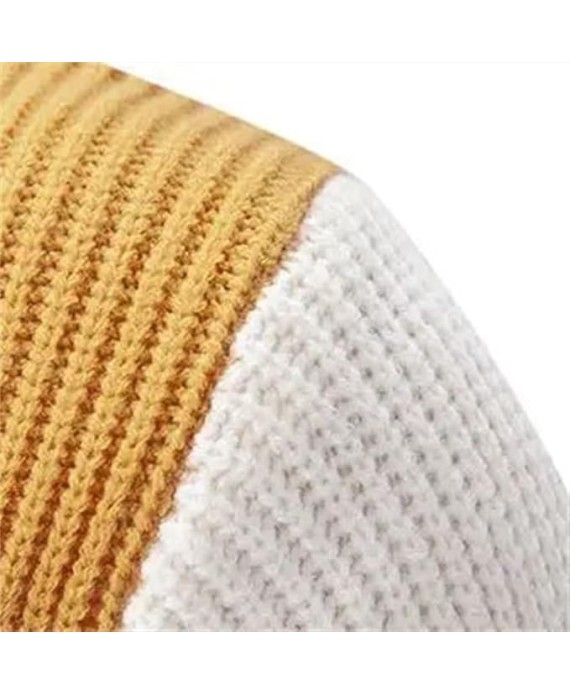 Men's Pullover Patchwork Knitwear for Men -Thin Casual Autumn Knitwear for Men(2XL)