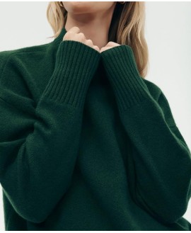 Womens Luxe Cashmere Oversized Crewneck Sweater
