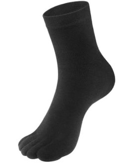 Toe Socks for Men: Five Finger Cotton Athletic Crew Socks