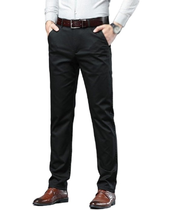 Casual Pants, Business Pants, Loose Fitting Straight Leg Pants(40)