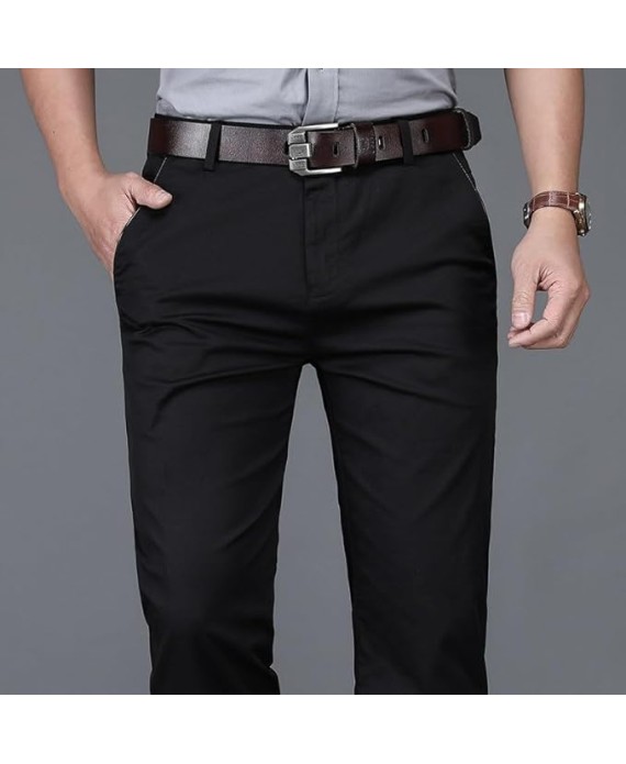 Casual Pants, Business Pants, Loose Fitting Straight Leg Pants(40)